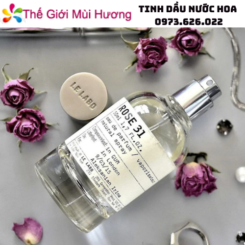 Tinh dầu nước hoa LeLabo Rose31 - Thế Giới Mùi Hương